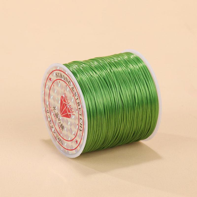 1Roll Beading Thread Accessories Flat Elastic Thread Elasticity Spandex DIY 0.8mm Elastic Cord Hand Knitting