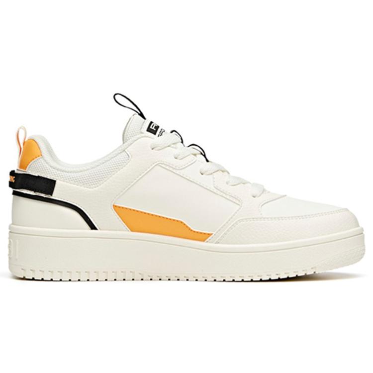 New Anta Anti Slip Wear Resistant Low Top Skateboard Shoes White Orange 912018066-5