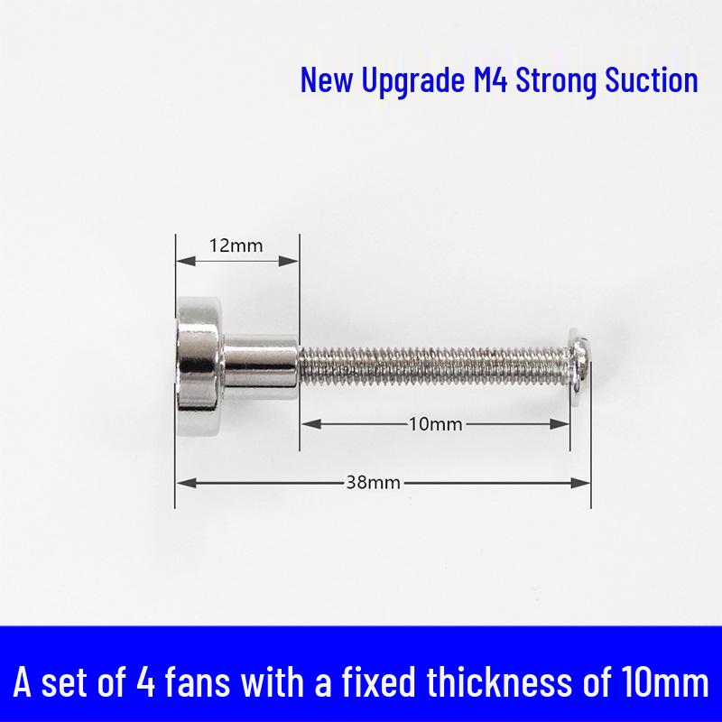 

25-38mm DIY Desktop Cooling Fan Magnetic Fixing Screws with Strong Magnetic Attraction