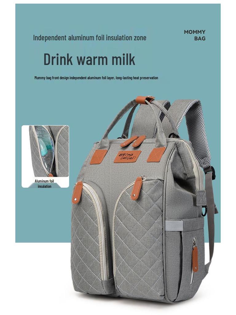 2025 Neue Leichte, Wasserabweisende Multifunktionale Mumienhandtasche Rucksack - Baby Ausflugstasche mit großem Fassungsvermögen