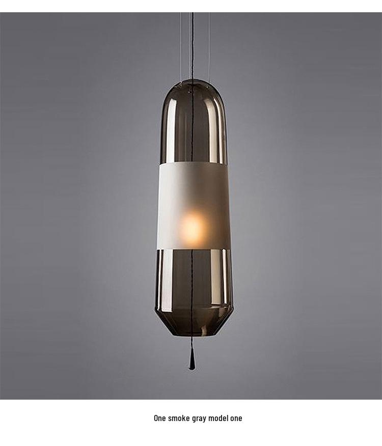 Nordic Minimalist Glass Pendant Light for Bedroom or Living Room