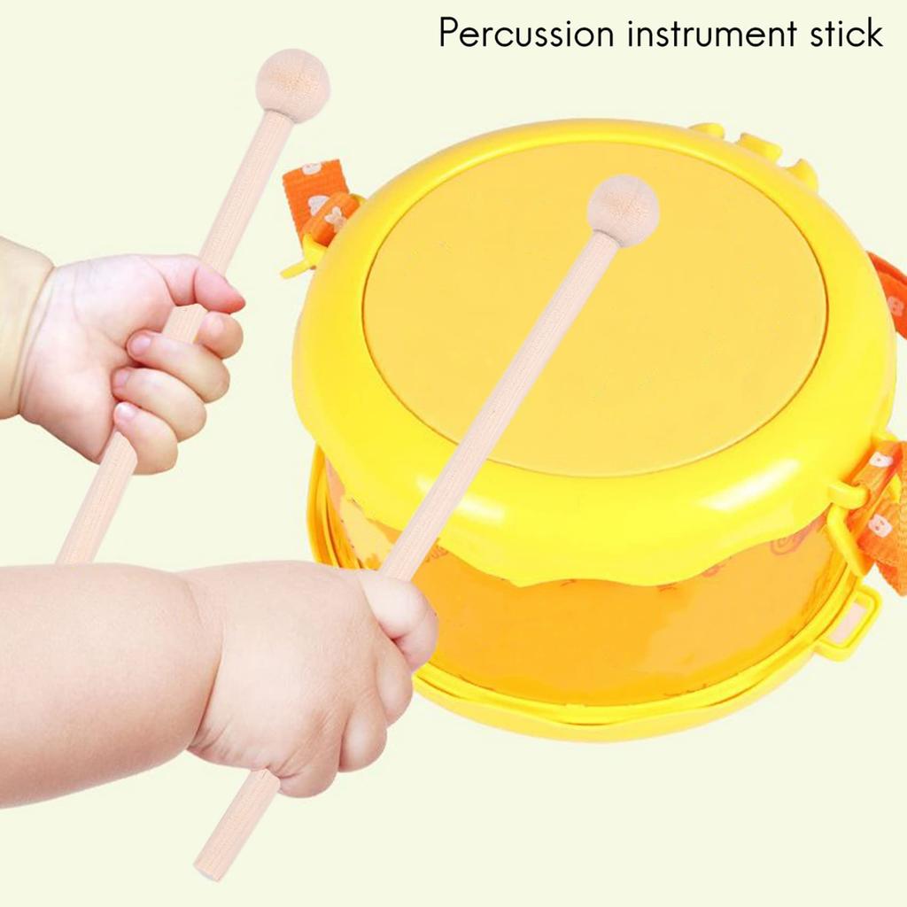 Ahvqevn 2 Pairs Wooden Mallets Percussion Sticks Hammers for Energy Wooden Knitting Bells Chimes, Xylophones, Blocks, Chimes, Bells,