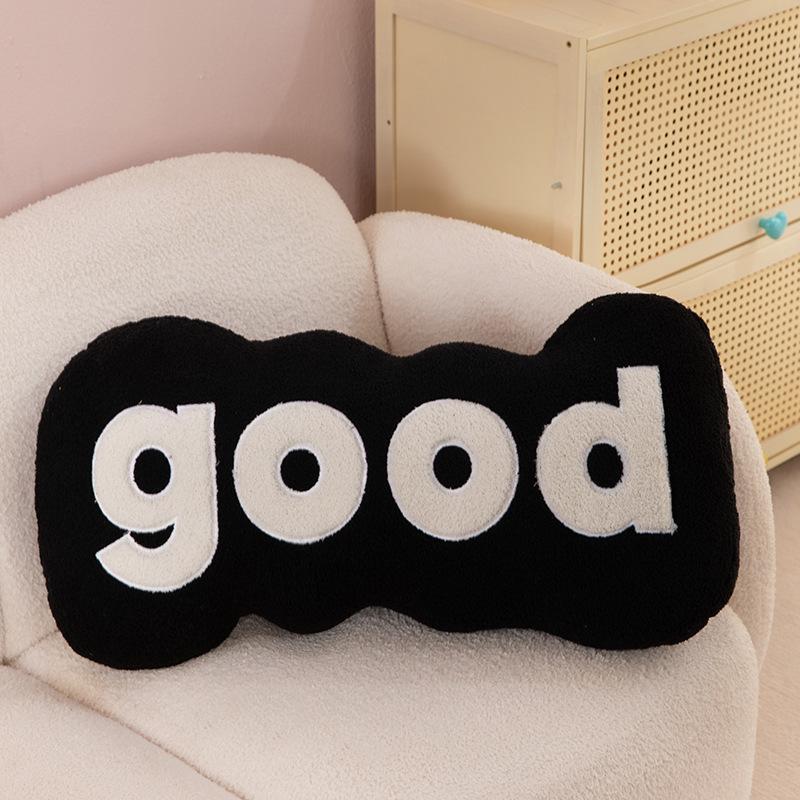 Plush Letter Pillow Long Cushion Doll Gift 70cm чёрный 1770₽