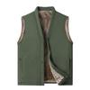 Autumn Winter Men Plush Vest V-neck Sleeveless Fleece Male Coat Solid Color Single-breasted Comfortable Man Waistcoat