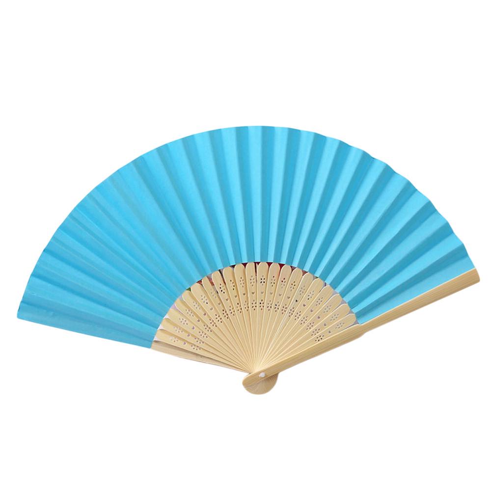 Handmade Kids Drawing Wedding Folding Chinese Style Paper Fan Hand Held