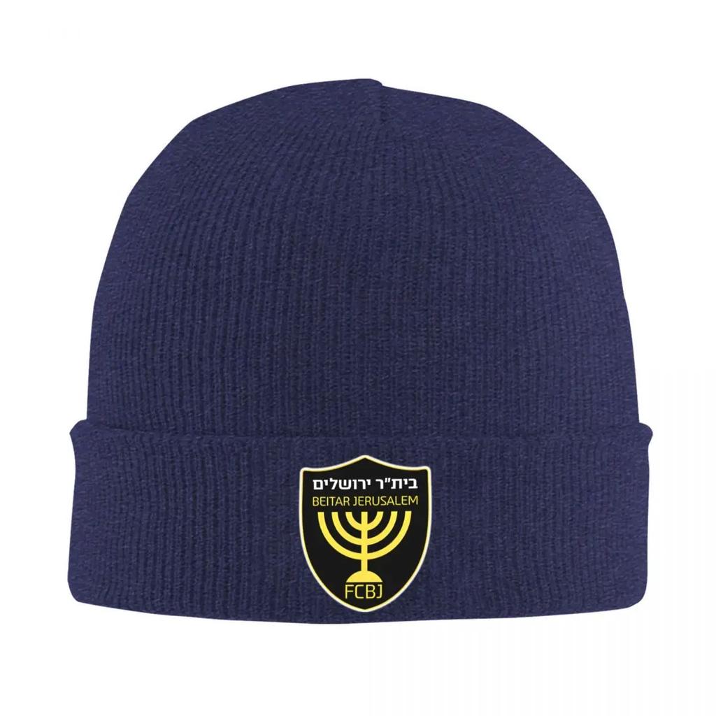 Neue Neue Beitar Jerusalem FC Mützen Beanie Mützen Muster Gestrickte Mütze Frühling Trendig Unisex Damen Hippie Thermisch Elastische Kappe
