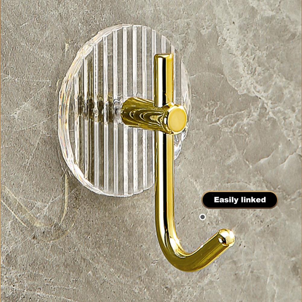 Selbstklebende Wandhaken Acryl Badezimmerhaken zum Aufhängen Wasserdichter Luxus-Klebehaken Handtuchhalter Wohnaccessoires