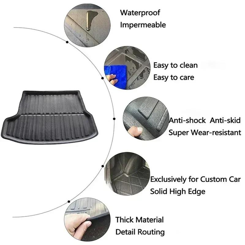 For Honda ZR-V ZRV ZR V 2023 2024 2025 Car Rear Trunk Mat Waterproof Floor Liner Luggage Tray Boot Carpet Easy Clean Accessories