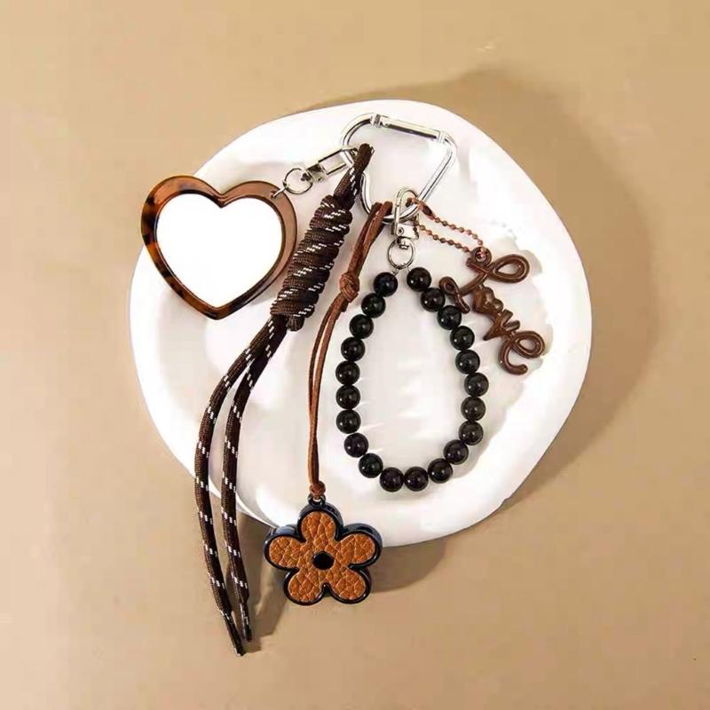 Animal Print Star Bag Accessory Multipurpose Keychain Decoration Made Of Sturdy Rope And Alloy