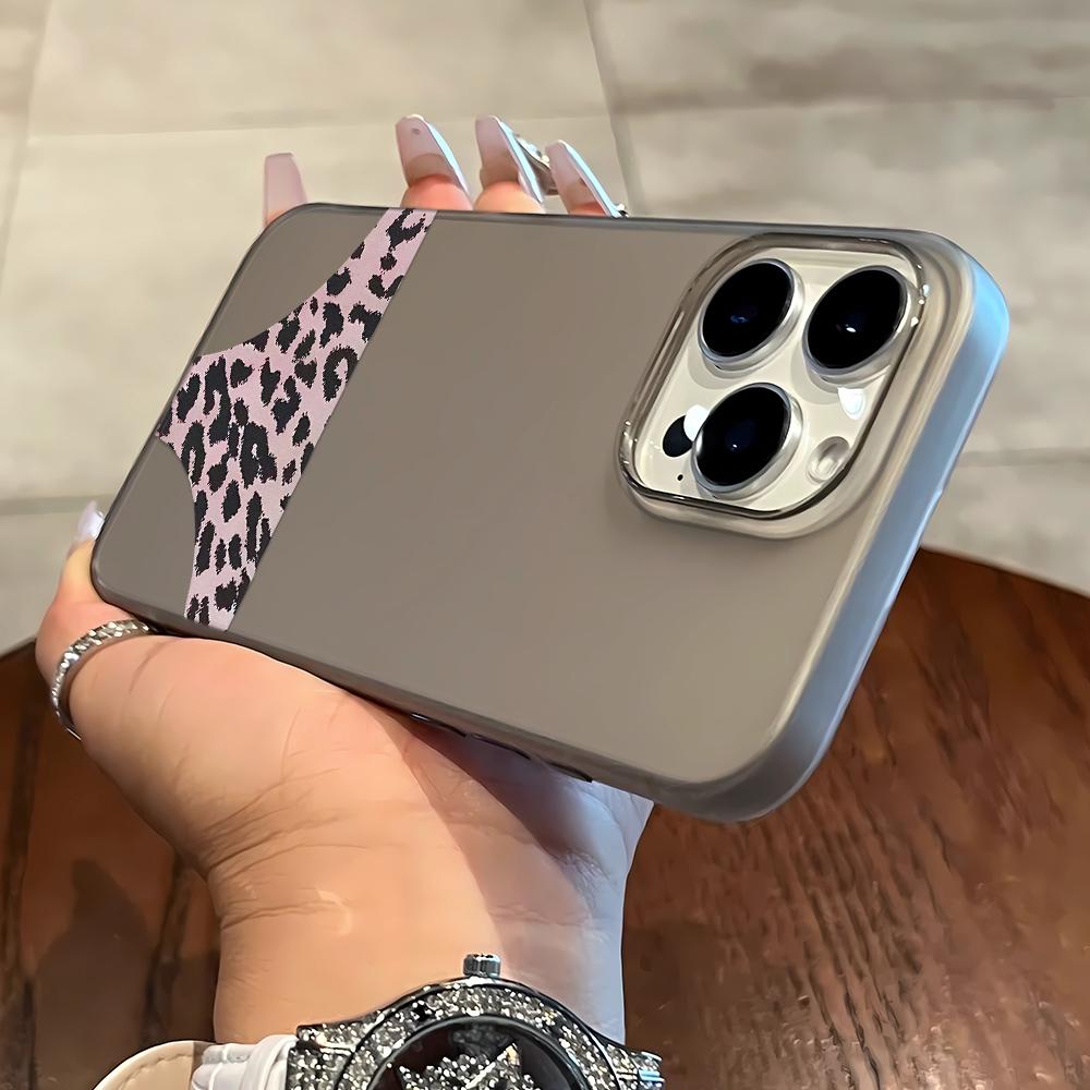 Leopard print triangle Phone Case For iPhone 17 Case iPhone 16 Pro Max 11 15 14 12 17 Pro Max 7 8 Plus Air Silicone Soft Cover iphone 11 Pro