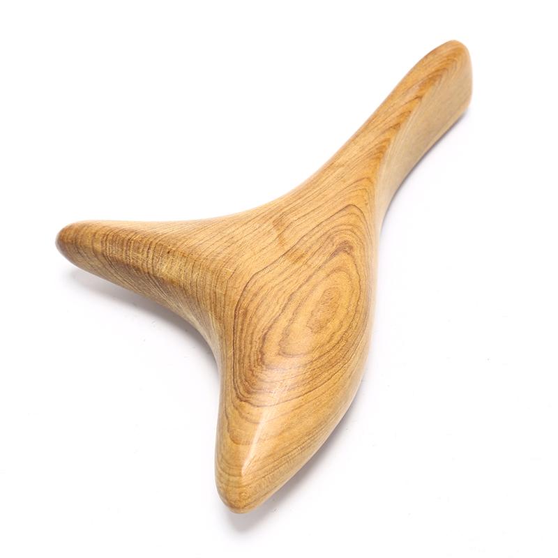Triangle Body Wood Neck Shiatsu Reflexology Wooden Spa Therapy Massager Blood