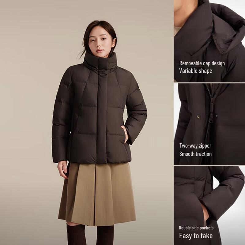 BOSIDENG B250245172 Short Hooded Classic Down Jacket