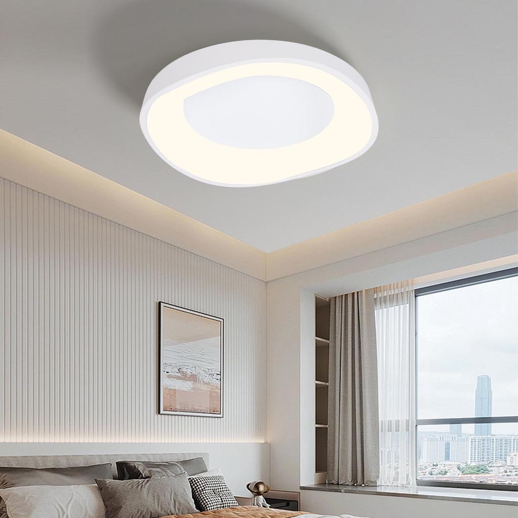 LED Flush Mount Ceiling Light Dimmable Modern Remote Control Ceiling Light Fixture for Bedroom Kitch