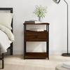 VidaXL Bedside Table Brown Oak 40x42x55 Cm Engineered Wood 826081