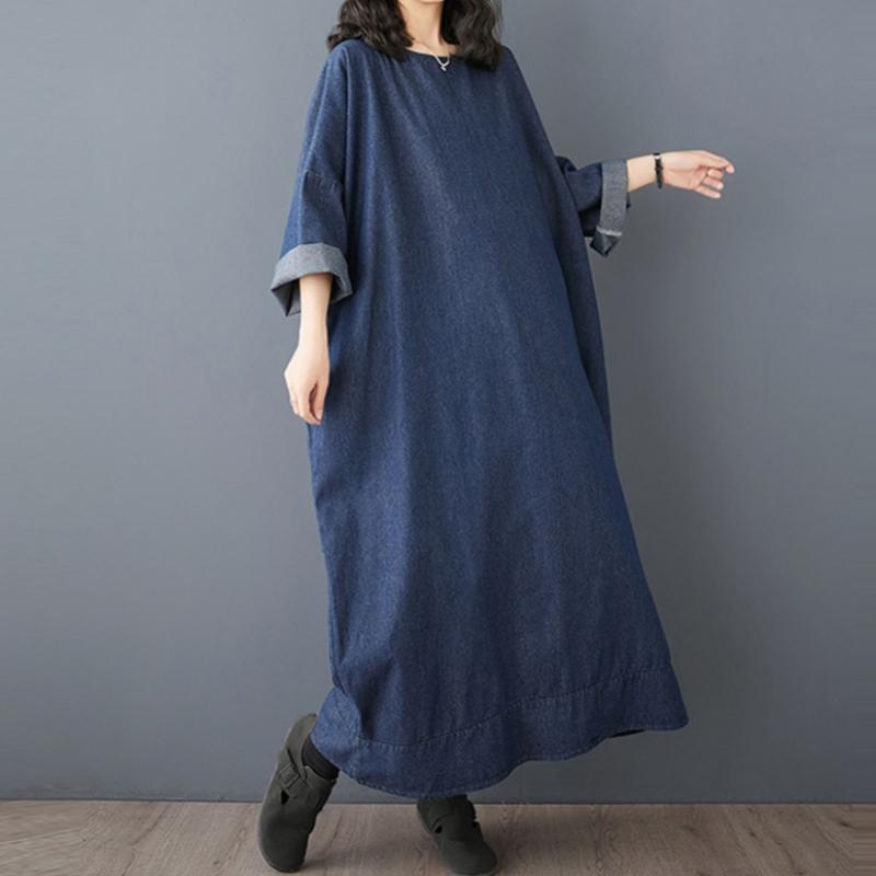 Hwase Loose Boxy Denim Dress Up To 99 Hb5sop014c