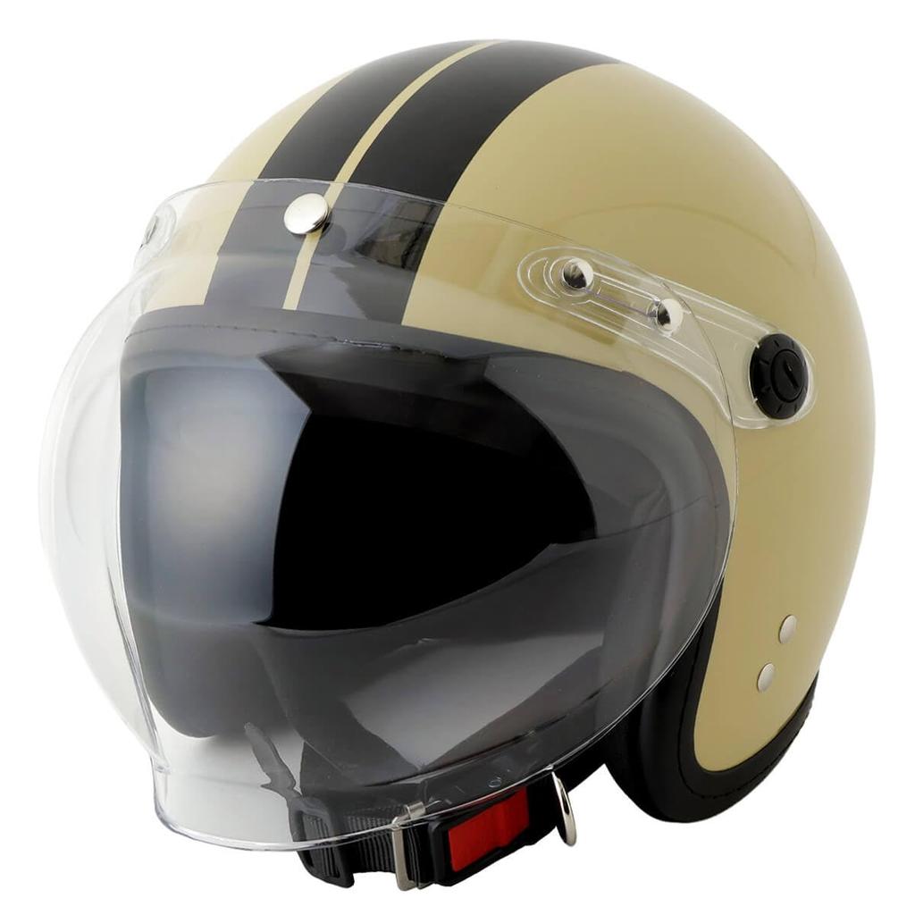 ISHINO SHOKAI Motorcycle Helmet Jet Ishino Shokai Small John Jet SG Standard PSC Standard M MAX-308 (approximately 54-57cm) Khaki/Black