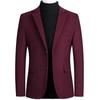 Men's Single-Breasted Wool Blazer - 2025 Autumn/Winter Business Casual Jacket
