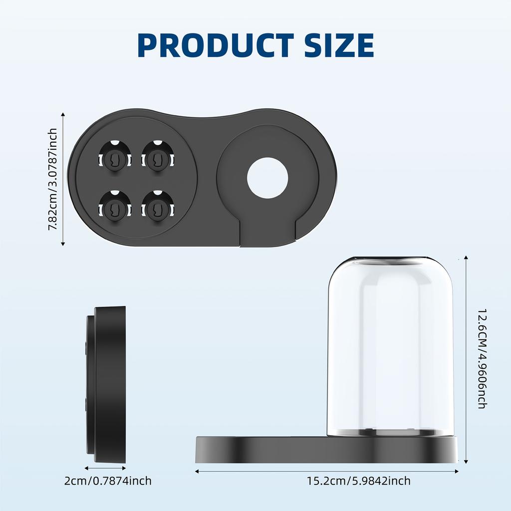 1pc-Electric Toothbrush Holder, for IO/EB Series, IO/EB Series Induction Charger, IO/EB Series Brush Head Placement Universal