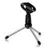 Adjustable Anti-slip Desktop Table Microphone Mount Tripod Holder with Clip