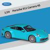 Welly 1/24 Porsche 911 Carrera 4S Alloy Car Model Diecasts & Toy Vehicles Collect Car Toy Boy Birthday Gifts