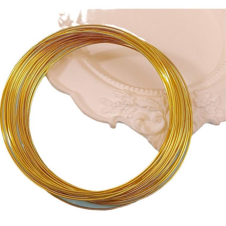 Bangle Circle Memory Wire and Beaded Bracelet DIY Jewelry Material