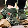 Kinder Camouflage Netz-Trainingsschuhe Camp Outdoor-Aktivitäten Leicht Atmungsaktiv Rutschfeste TPR-Sohle