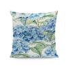 18x18 Watercolor Floral & Butterfly Pillow Cover for Spring/Summer Farmhouse Decor