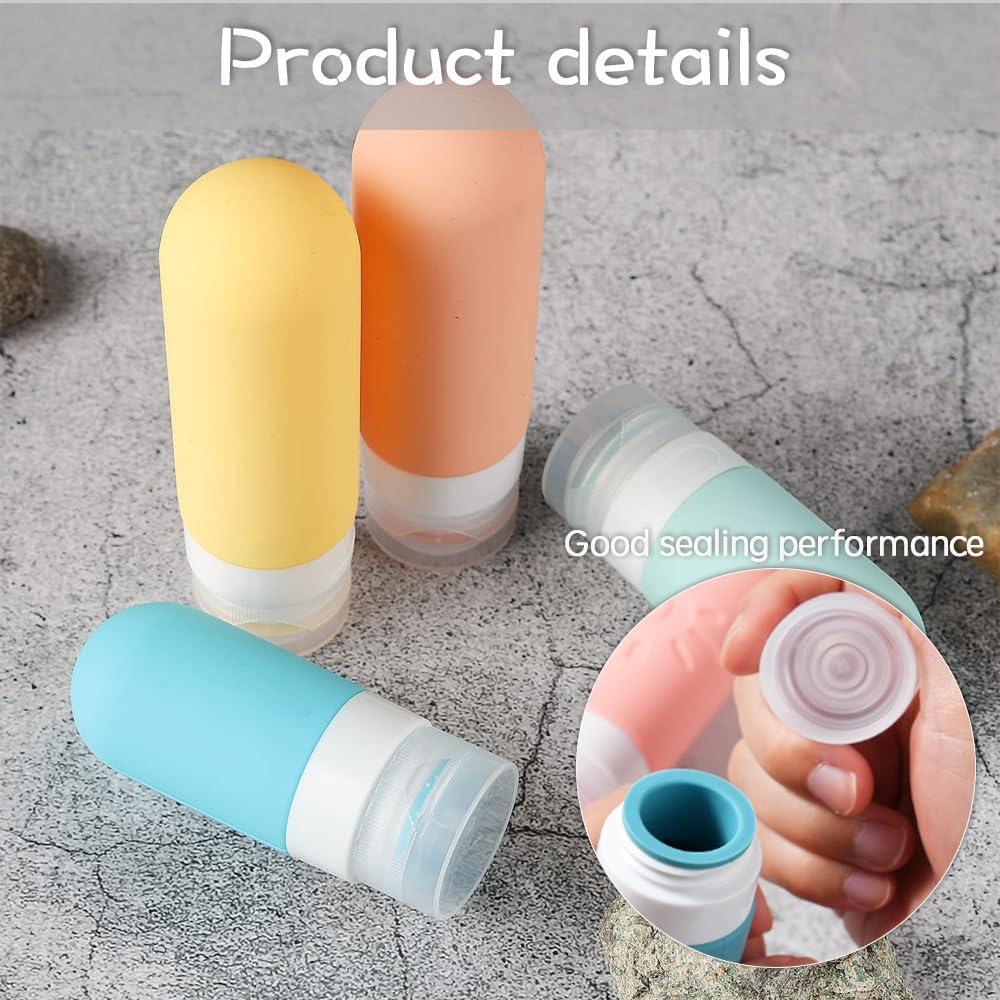 16-pack Travel Bottle Set - Leak-proof Silicone Squeeze Container, for Toiletries, Conditioner, Shampoo, Lotion and Body Wash Ac