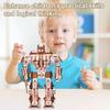 3D Robot Puzzle Model DIY Wooden Puzzle Assembly Toy Mechanical Robot Airplane Dog Building STEM
