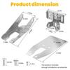 0101200611 Heavy Duty Transom Mount with Spray Sheild Compatible 4Pin, 8Pin 12Pin Watercraft Parts Transducer - Silver