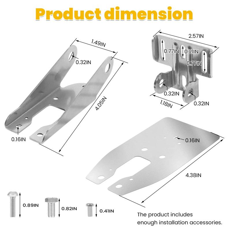 0101200611 Heavy Duty Transom Mount with Spray Sheild Compatible 4Pin, 8Pin 12Pin Watercraft Parts Transducer - Silver