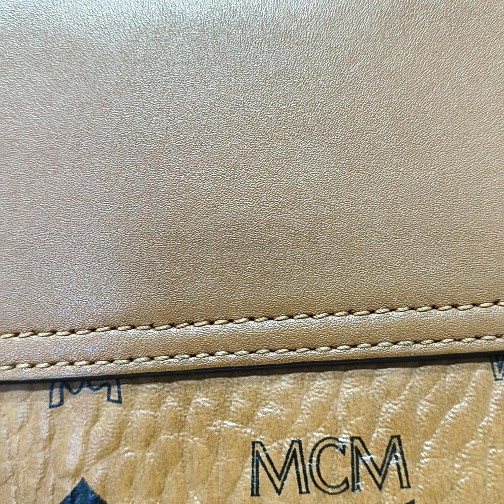 [Gebraucht] Millie Visetos Metallbeschläge Lorbeerblatt-Schloss Monogramm Glatte Umschlag-Umhängetasche Beschichtetes Canvas Napa-Leder Schulter - Gut #6W719I