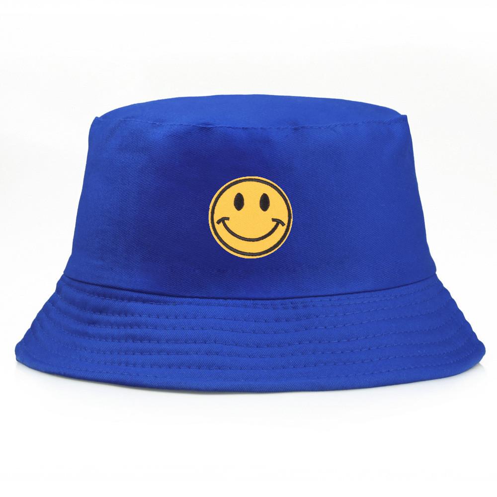 Cotton Embroidered Fisherman Hat With Sun Protection For Summer Beach And Casual Wear