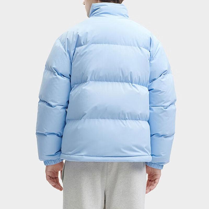 FILA Letter Logo Printed Lined Loose Thick Warm Jacket Down Coat Unisex jackets Pure-Blue F51U349901F-LB