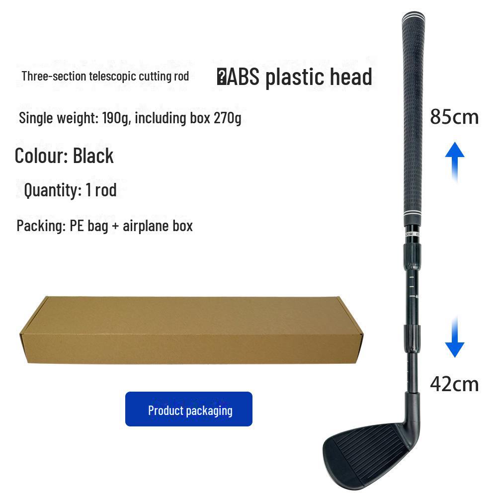 Telescopic Three-Section Golf Chipping Club for Indoor and Outdoor Practice