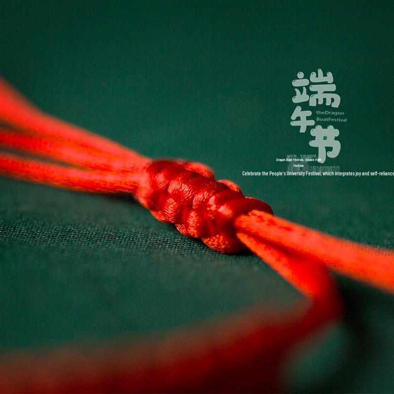 Golden Exam Success Red Bracelet: Motivational Hand Rope Gift for Dragon Boat Festival & Gaokao.