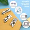 3 Peças/Conjunto Pé Calcador de Máquina de Costura Bainha Enrolada Estreita Metal Universal Ferramenta de Costura Doméstica Pé Calcador de Bainha 3/4/6mm