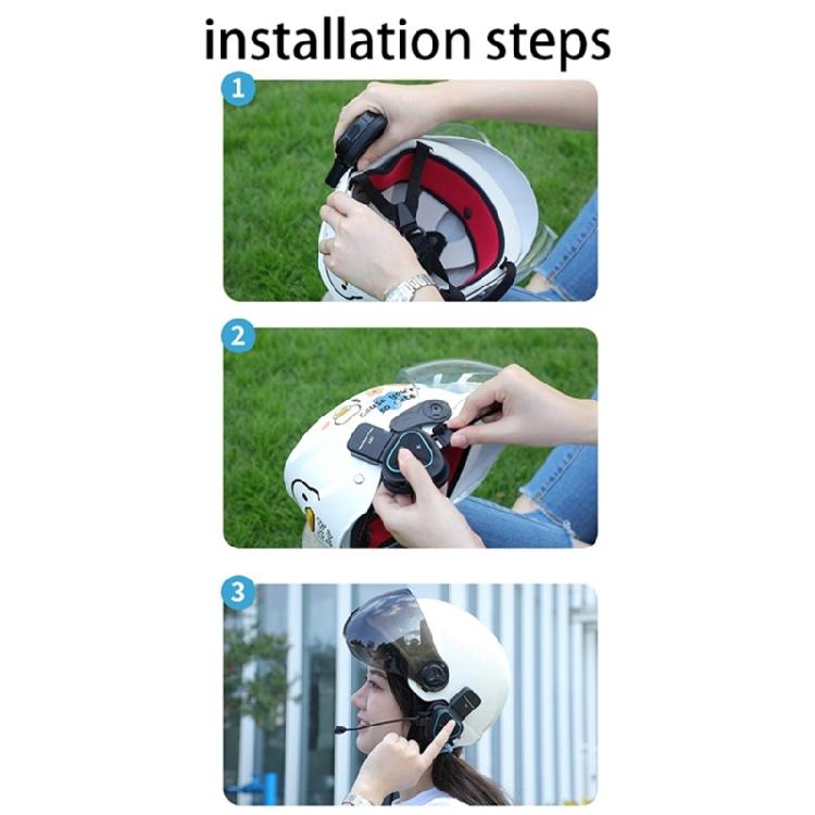 Motorcycle Headset Riding Intercom Headphone Noise Reduction Helmet WalkieTalkie