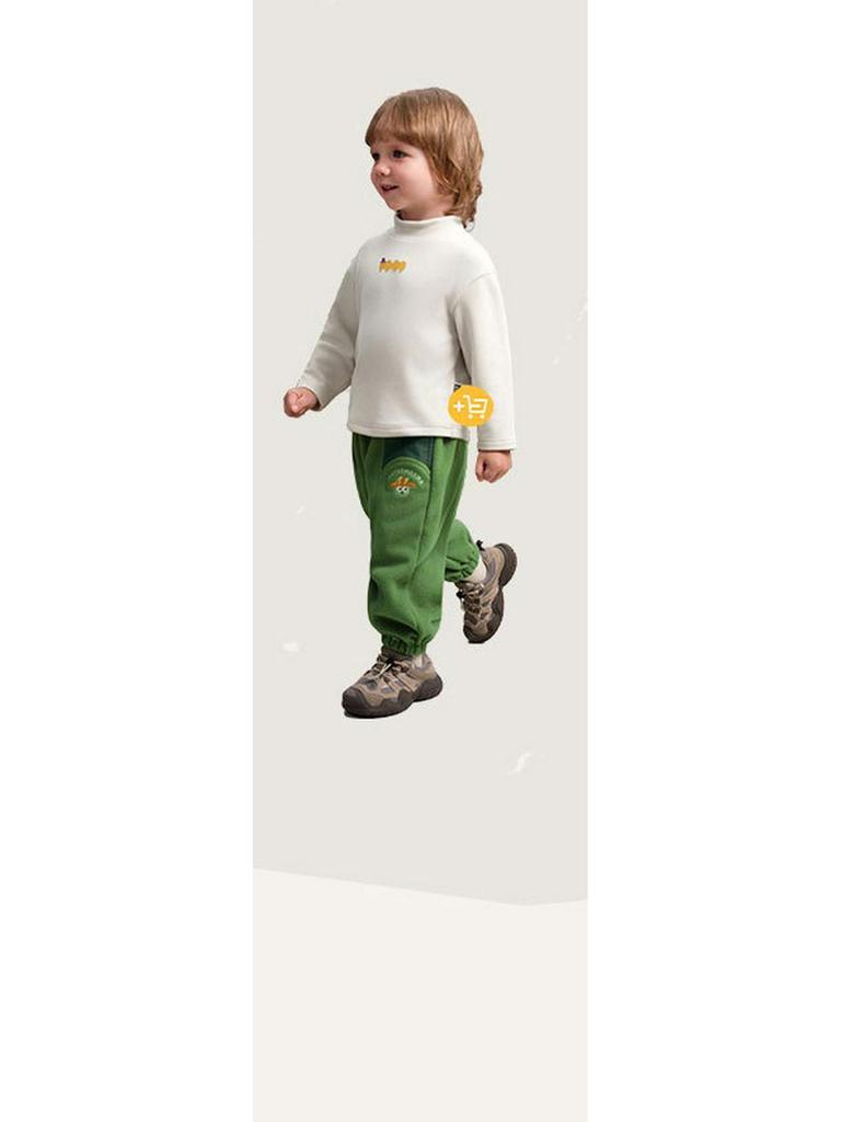 Boys' Trendy Straight-Leg Pants - 2025 Winter, Versatile Warm Cuffed Casual Wear
