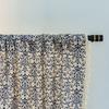 Curtain Finished Coffee Short Curtain Small Window Shame Half Curtain Blue Printed Curtain