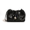 2025 New Bag Women's Niche Light Luxury Pleated Cloud Bag Chain Messenger Bag Fashionable Versatile Shoulder Bucket Bag