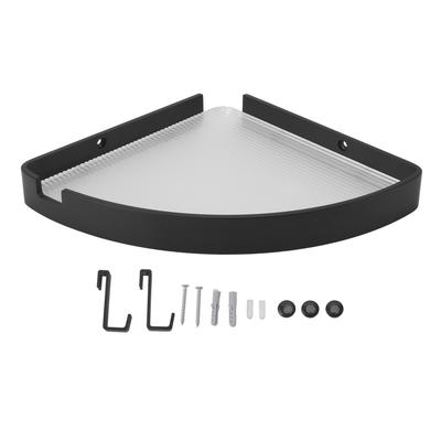 Étagère d'angle de douche murale triangulaire flottante sans perçage gain de place coin