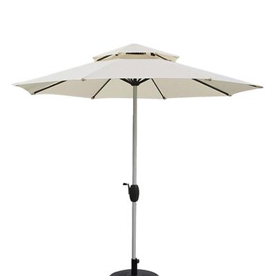 Toldo de Repuesto para Paraguas 8 Varillas Cubierta Superior de Toldo 8.8 pies Doble Capa Toldo Parasol Para Patio Trasero Jardín Pabellón Piscina