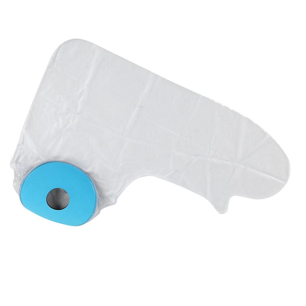 Blå dykmaterialringar PVC duschskydd vuxen hel arm P2202 62cm