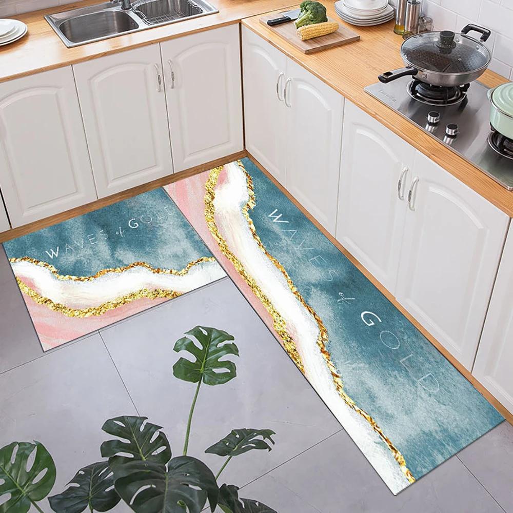 Tappetino da cucina Tappeto a striscia lunga per corridoio della camera da letto Tappeto morbido e antiscivolo Tappetino per ingresso Accessori da cucina