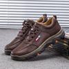 Men's Shoes New Men's Casual Shoes Fashion Korean Leather Sneakers Men's Outdoor Hiking Shoes Men