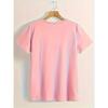 Pattern Printing T Shirt Short-sleeve Round Neck Casual Top Women's Clothing
