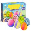 Egg Shaped Stress Relief Toy Set of 6 Squeeze Sensory Fidget Eggs for Hand Exercise and Focus for Home Office School Use