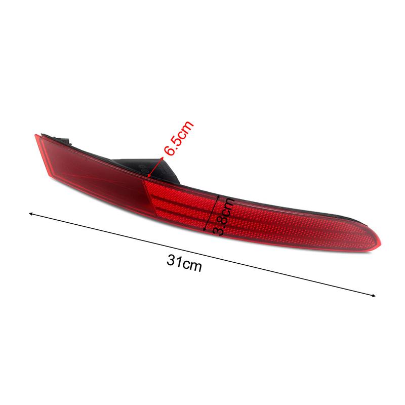 Rear Bumper Fog Light Reflector Right Side for For Touareg 2014 2018 Models Part Number 7P6945702G Plastic Material