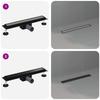 2 in 1 Shower Drain Black 50 cm Stainless Steel 304